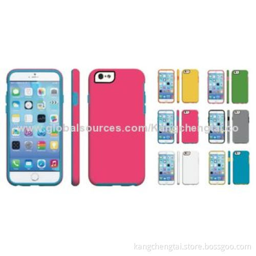 Detachable 2 Pieces Cases for iPhone 6, with Rubberized Finish, Allows Full Control on Cellphone